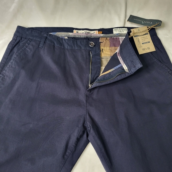 Tailor Vintage Navy Blue Mens Pants. 38x32. Stretch. Cotton Blend - Picture 12 of 16